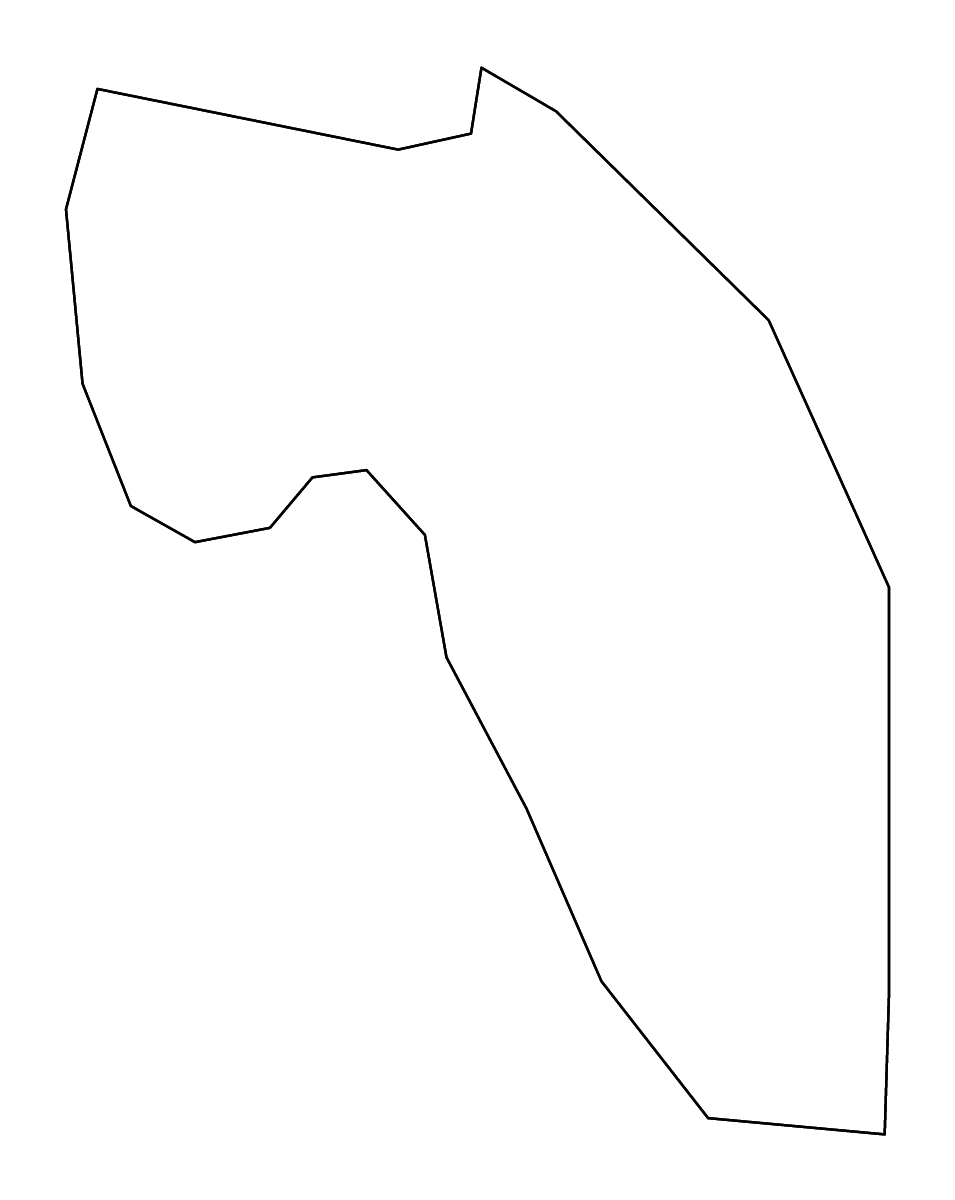 Outline map of Gjorče Petrov Municipality, North Macedonia with rivers.