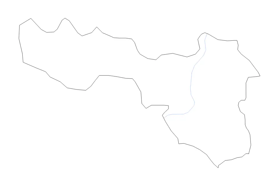 Aperçu de la carte de contour de Gostivar