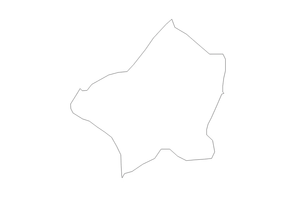 Mapa de Ilinden, North Macedonia de tipo contorno para Europa, con contorno con límites limpios.