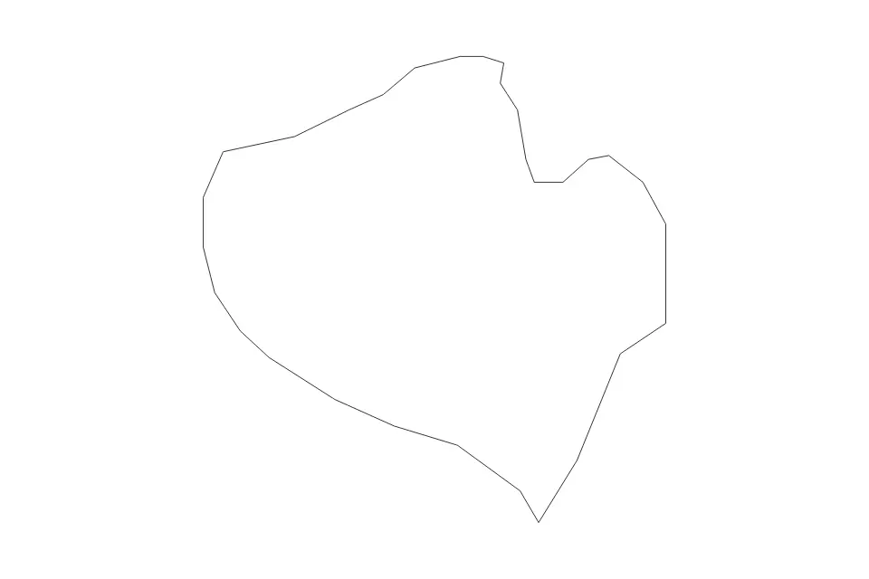 Aperçu de la carte de contour de Kičevo