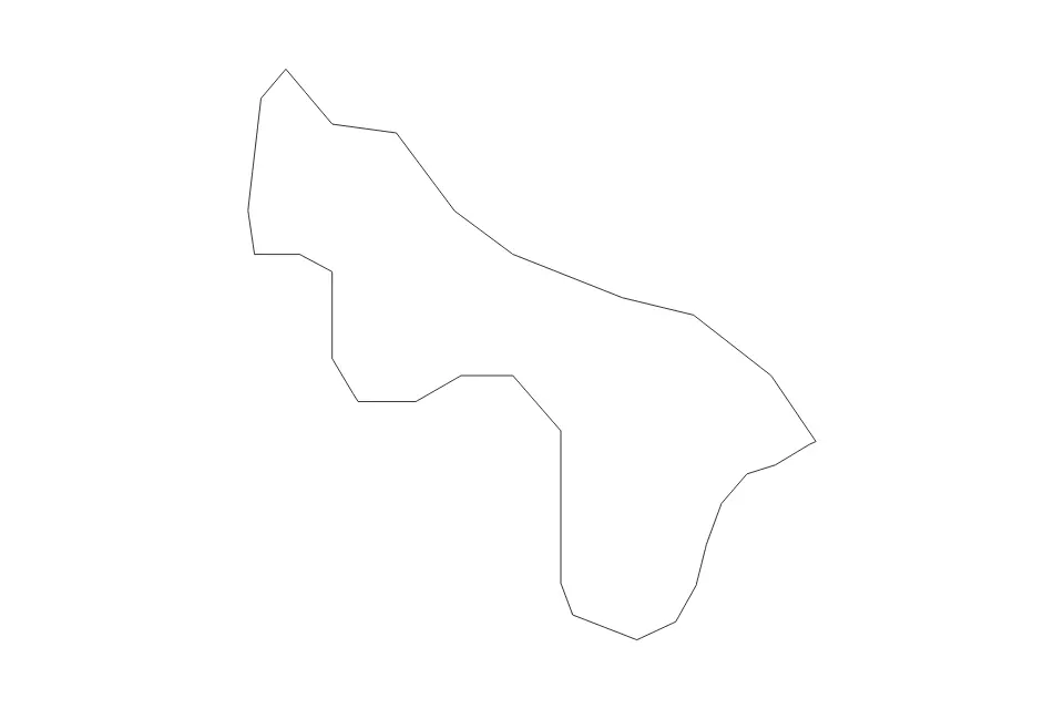 Carte de Kisela Voda, North Macedonia de type contour pour Europe, montrant contour avec des limites nettes.