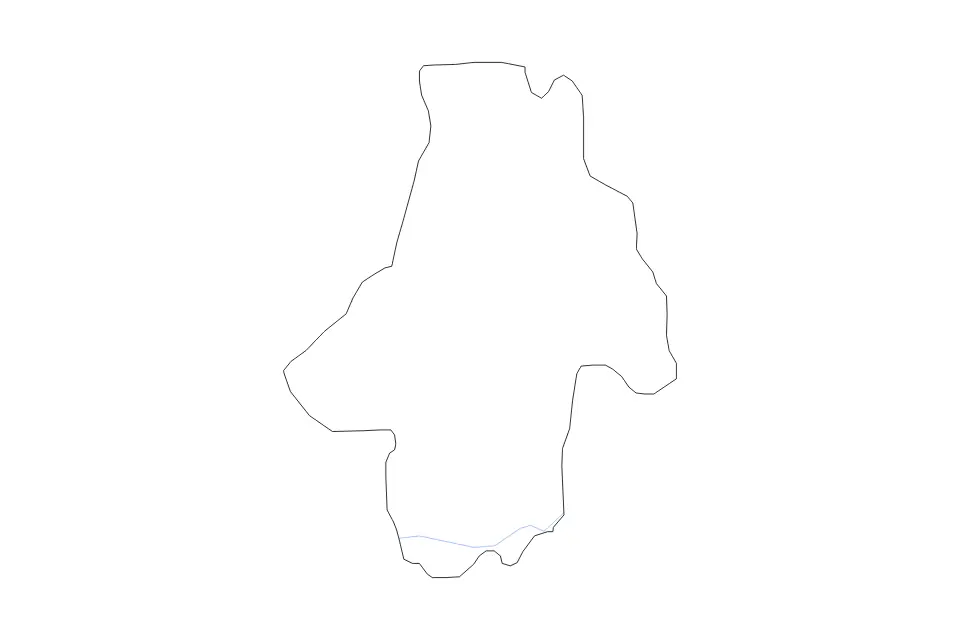 Aperçu de la carte de contour de Kočani
