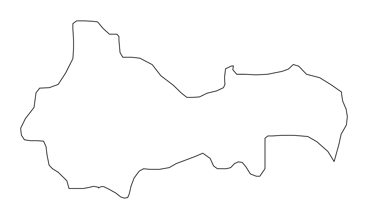 Carte de contour de Kratovo, North Macedonia.
