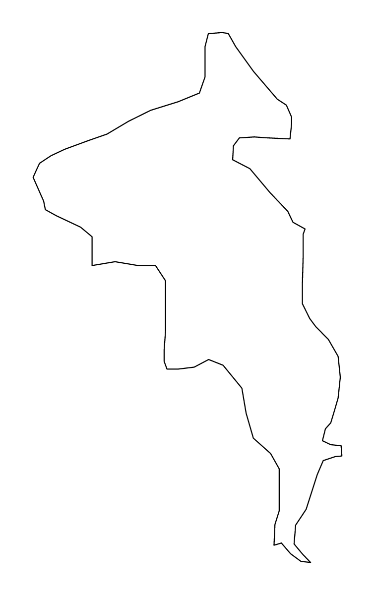 Carte de contour de Kruševo, North Macedonia.