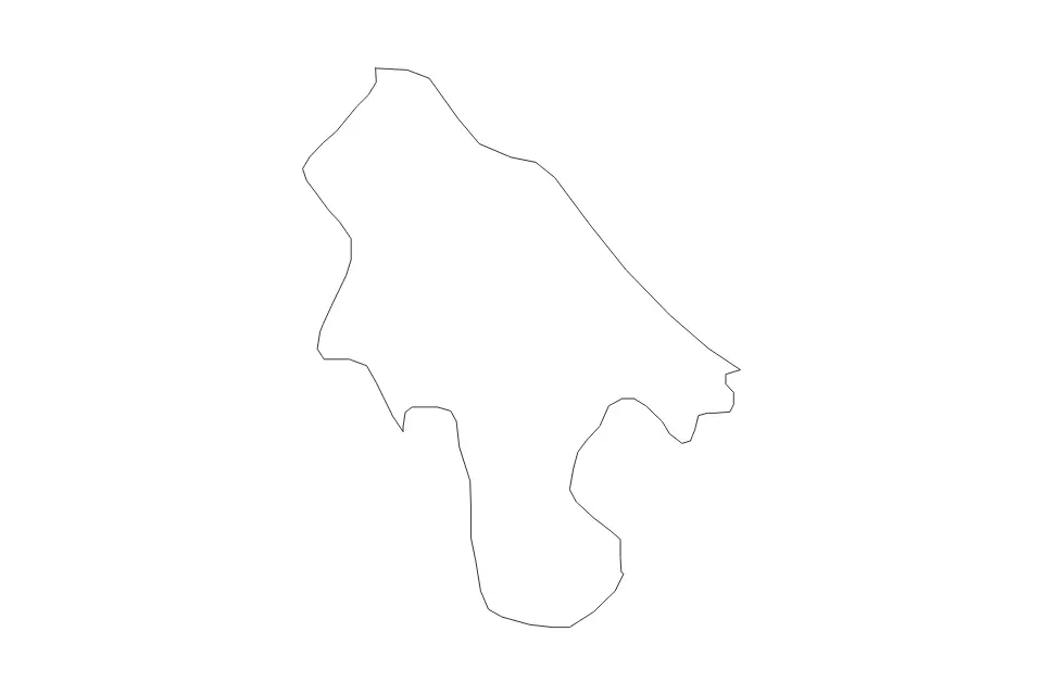 Mapa de Lozovo, North Macedonia de tipo contorno para Europa, con contorno con límites limpios.