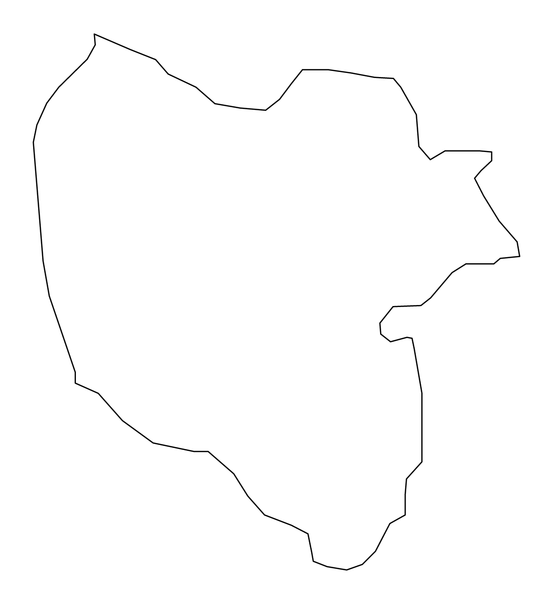 Carte de contour de Mavrovo and Rostuša, North Macedonia.