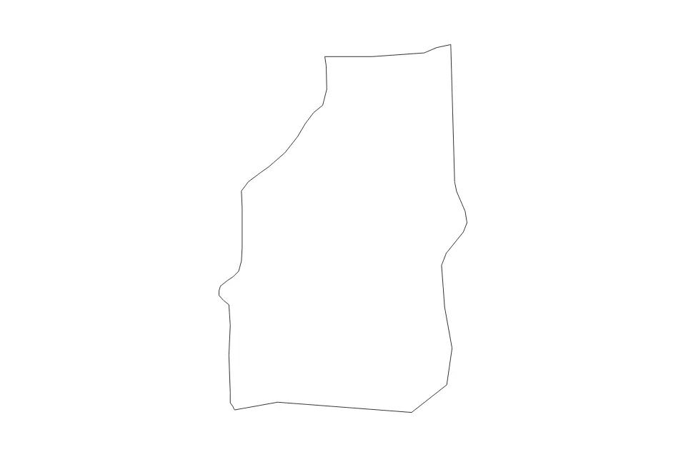 Carte de Novo Selo, North Macedonia de type contour pour Europe, montrant contour avec des limites nettes.