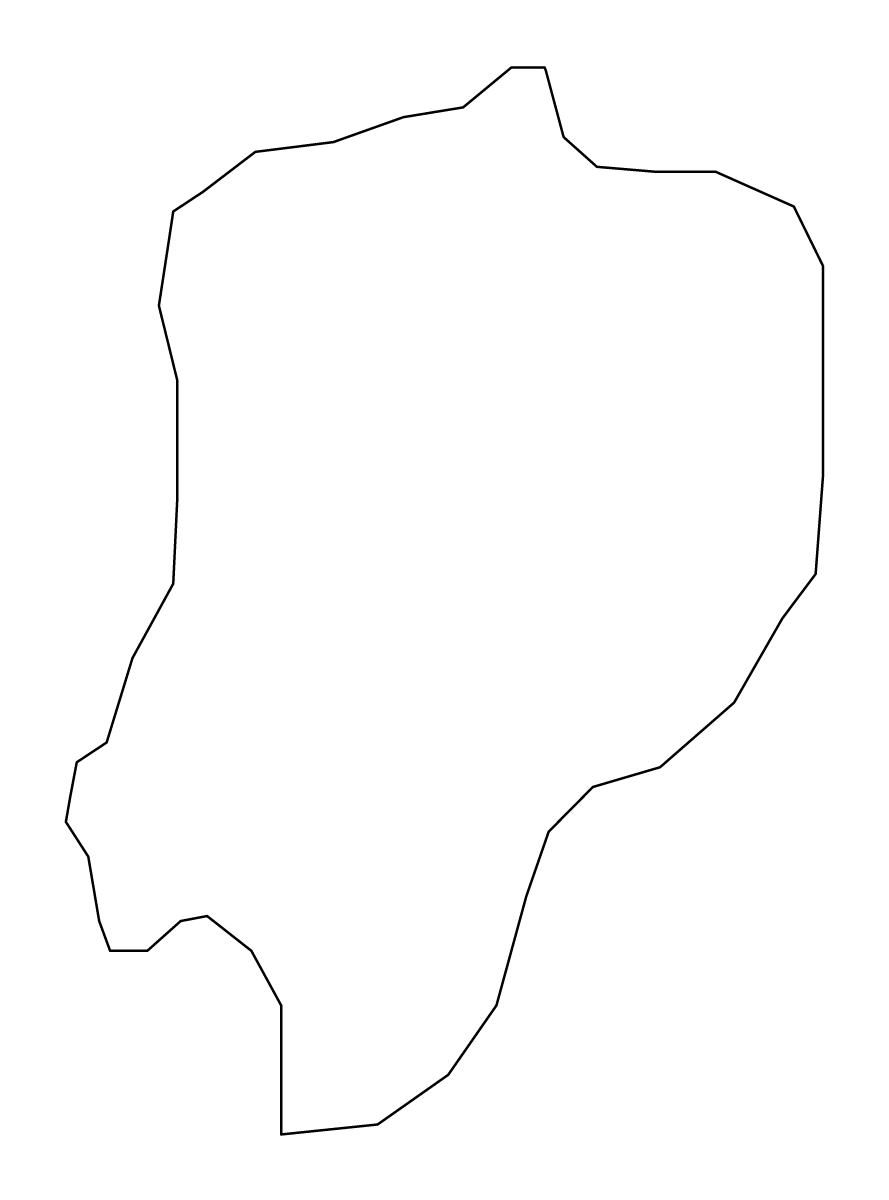 Mapa de contorno de Oslomej, North Macedonia.