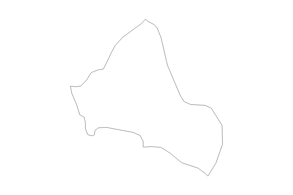 Mapa de Pehčevo, North Macedonia de tipo contorno para Europa, con contorno con límites limpios.