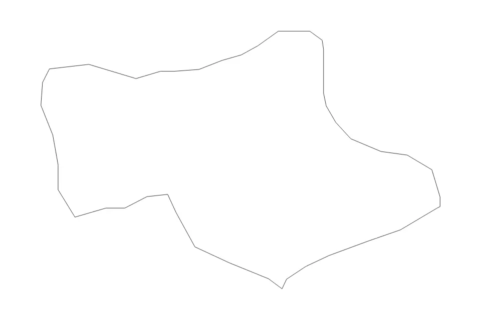 Outline map of Plasnica Statistical Region, North Macedonia with subdivision borders.