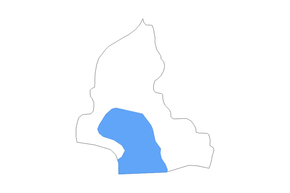 Mapa de Resen, North Macedonia de tipo contorno y lagos para Europa, con contorno y lagos con elementos de agua como Lake Prespa.