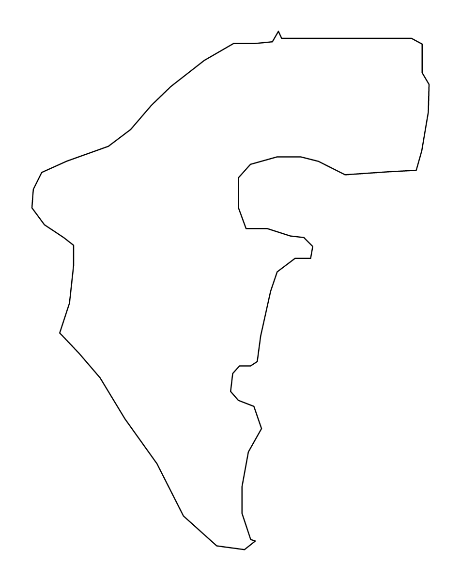 Mapa de contorno de Sopište, North Macedonia.