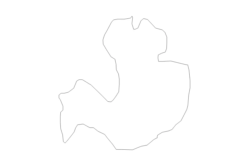 Mapa de Vasilevo, North Macedonia de tipo contorno para Europa, con contorno con límites limpios.