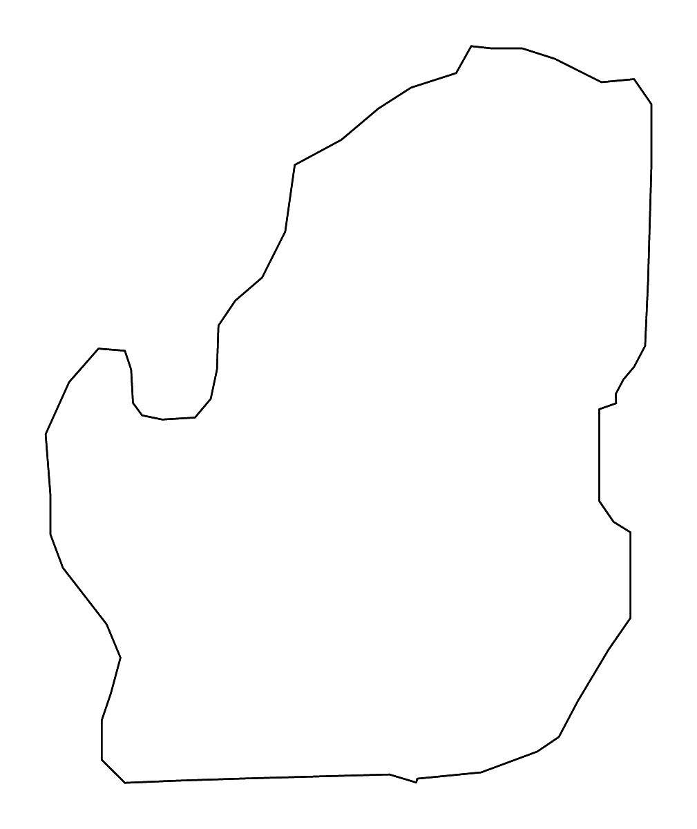 Mapa de contorno de Zelenikovo, North Macedonia con ríos.