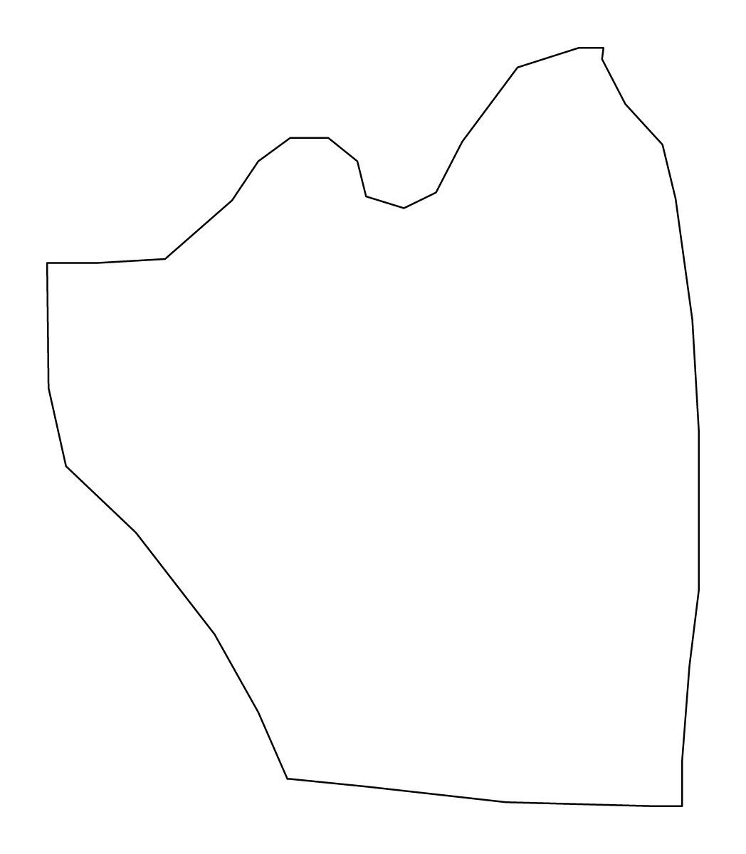 Mapa de contorno de Zrnovci, North Macedonia.