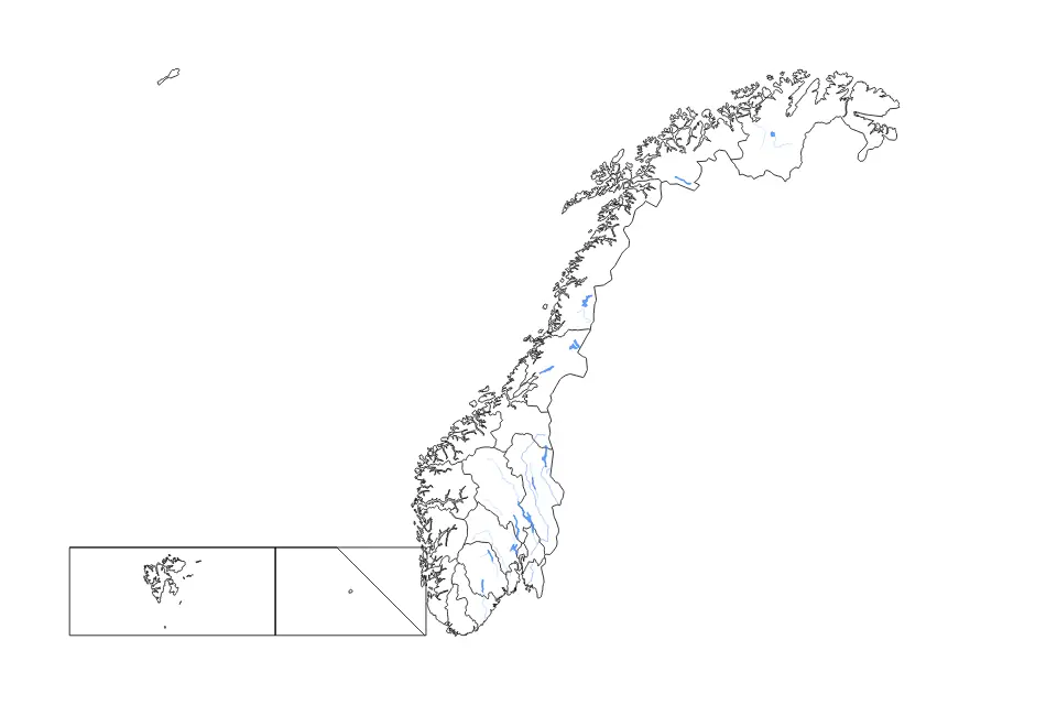 Vista previa del mapa de contorno de Norway