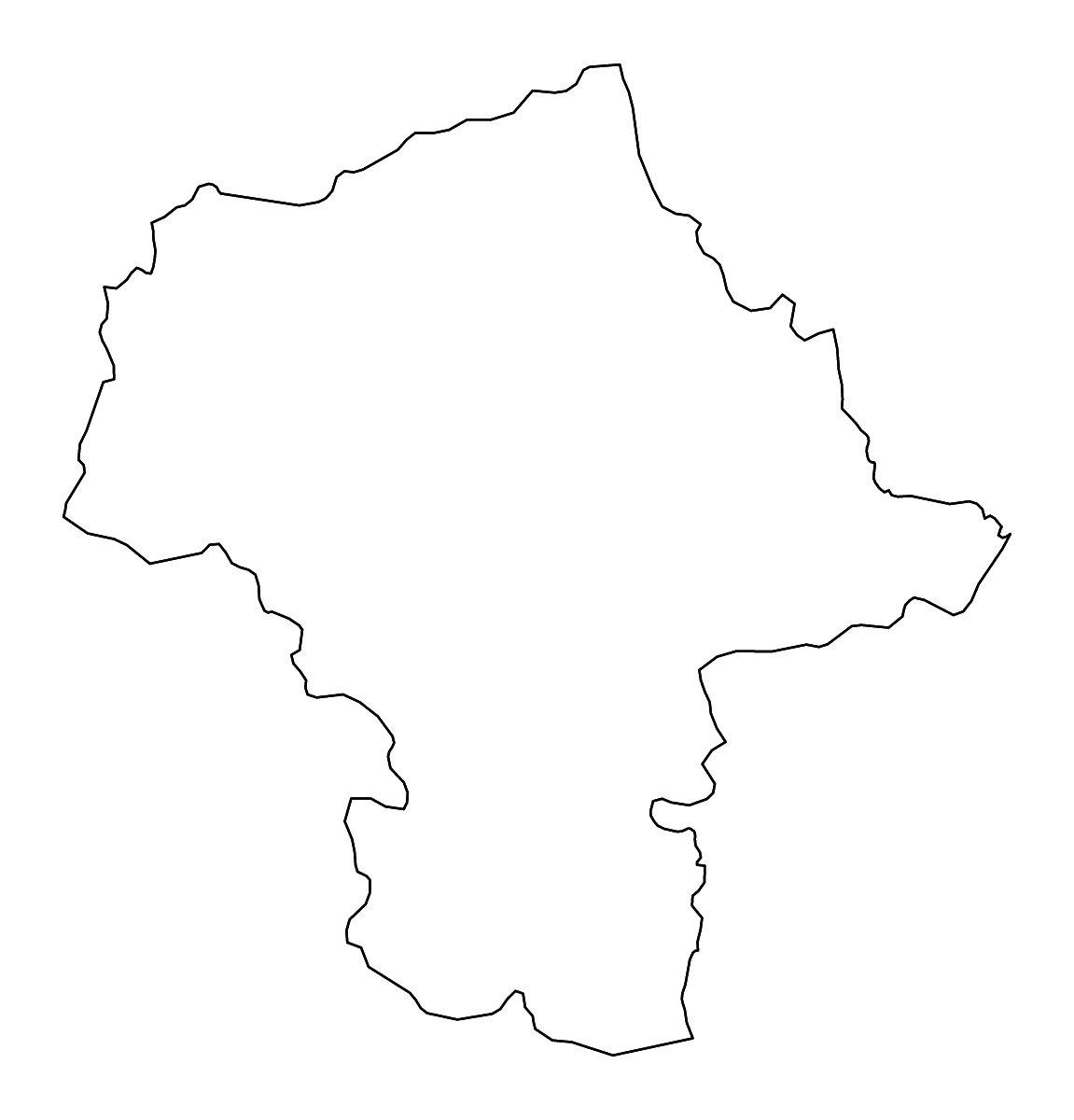 Carte de contour de Masovian Voivodeship, Poland avec rivières.