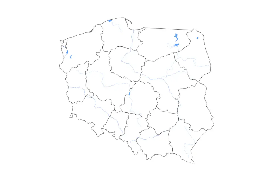 Vista previa del mapa de contorno de Poland