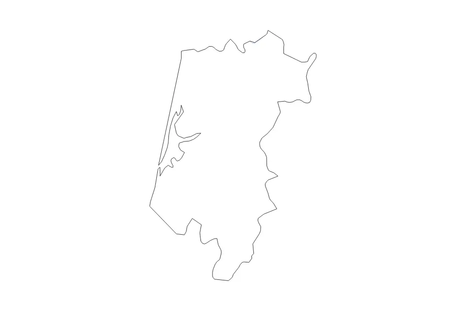 Aveiro outline map preview