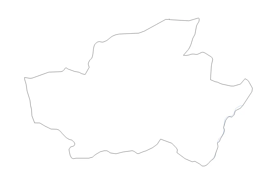 Carte de Braga, Portugal de type contour et rivières pour Europe, montrant contour et rivières avec des limites nettes.