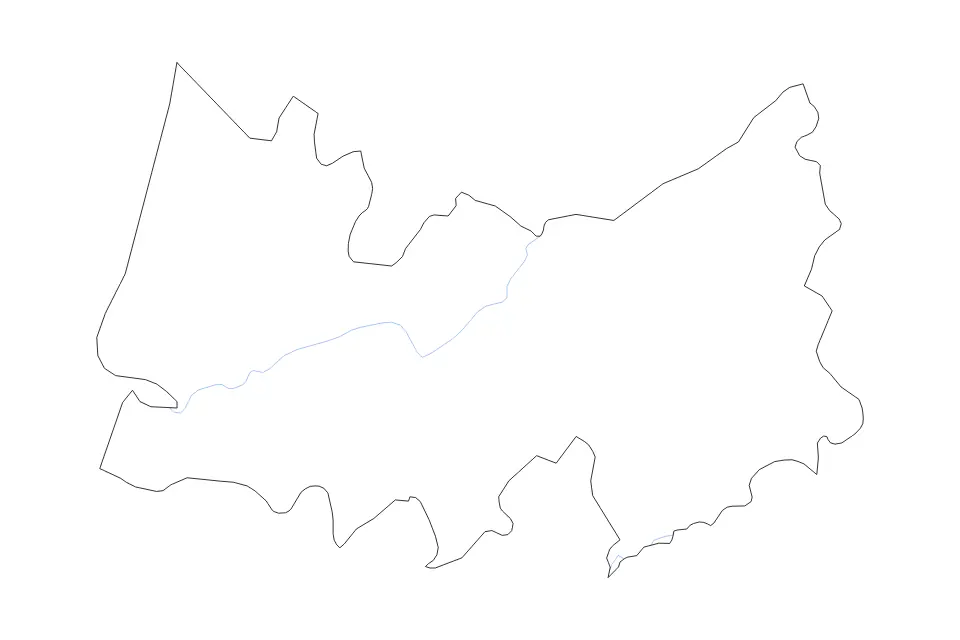 Carte de Coimbra, Portugal de type contour et rivières pour Europe, montrant contour et rivières avec des limites nettes.