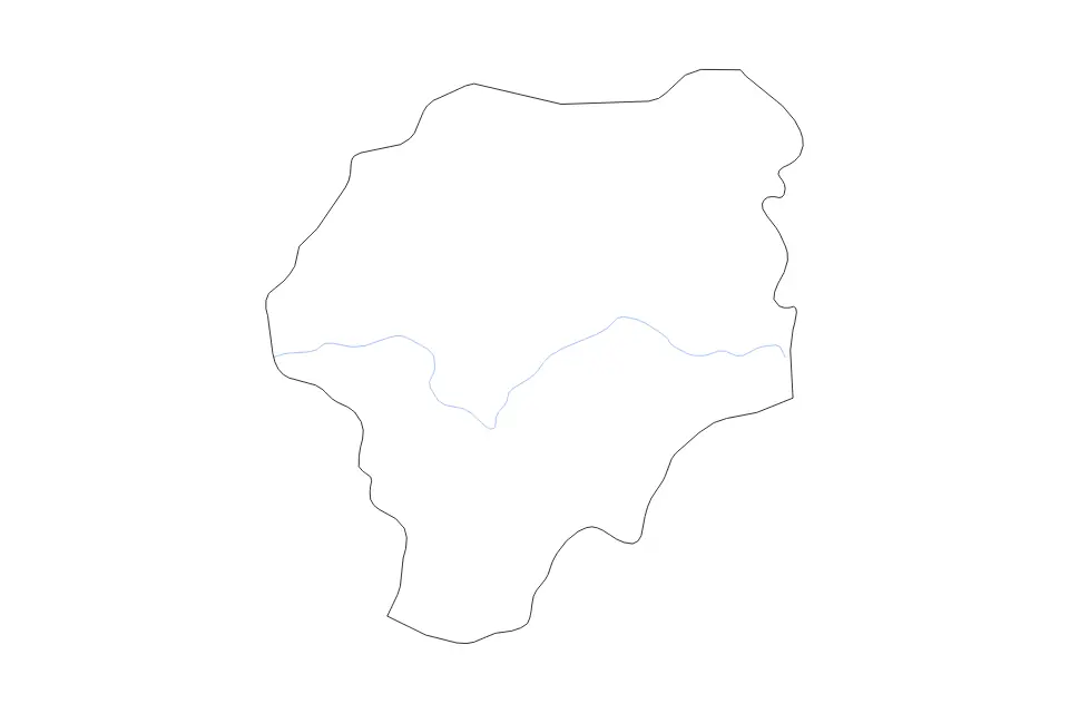 Vista previa del mapa de contorno de Bistrița-Năsăud