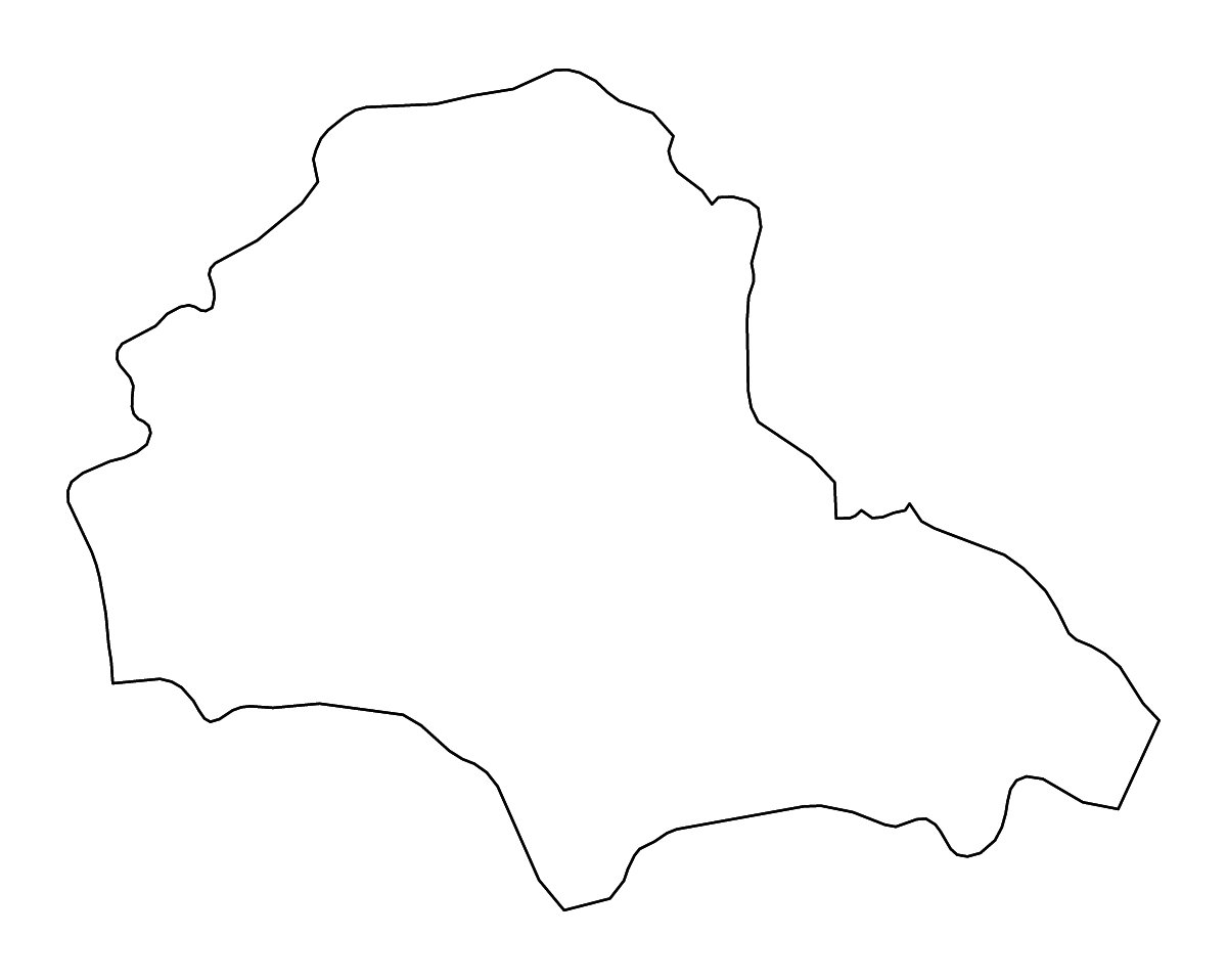 Outline map of Brașov County, Romania with rivers.