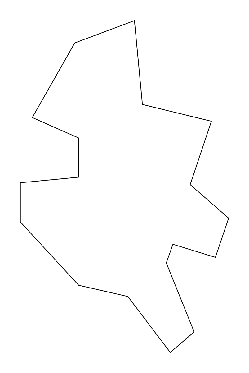 Mapa de contorno de Bucharest, Romania.