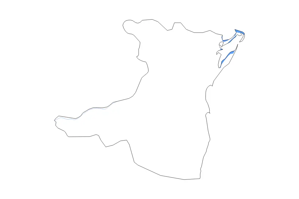 Mapa de Constanța, Romania de tipo contorno, lagos y ríos para Europa, con contorno, lagos y ríos con elementos de agua como Razim y Lacul Sinoe.