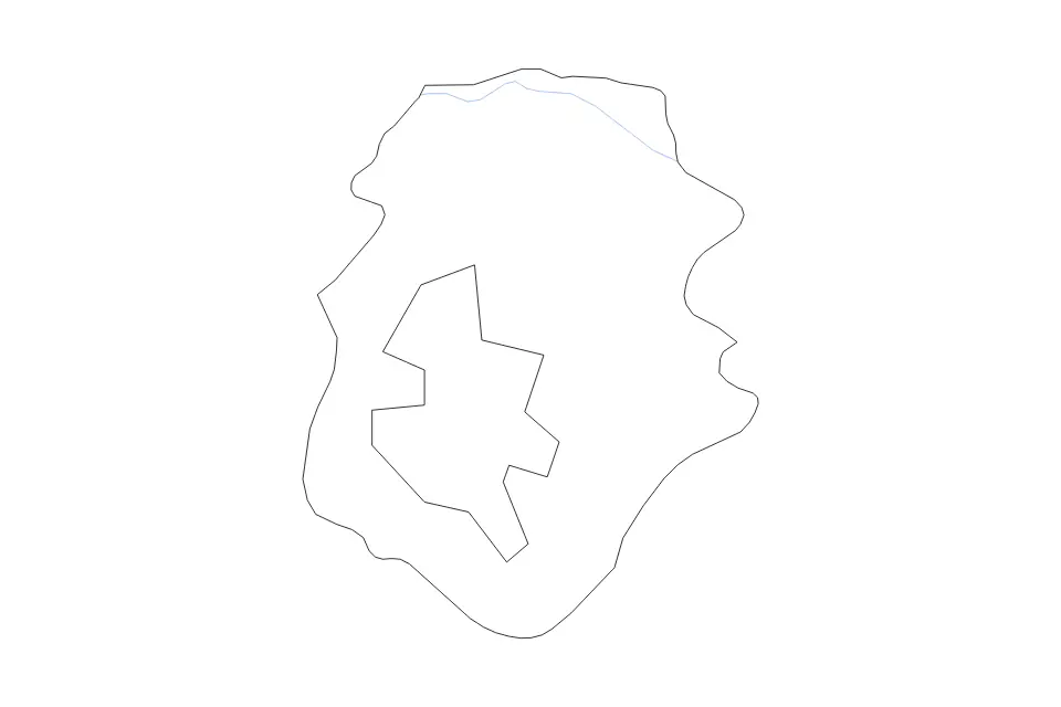 Carte de Ilfov, Romania de type contour et rivières pour Europe, montrant contour et rivières avec des limites nettes.