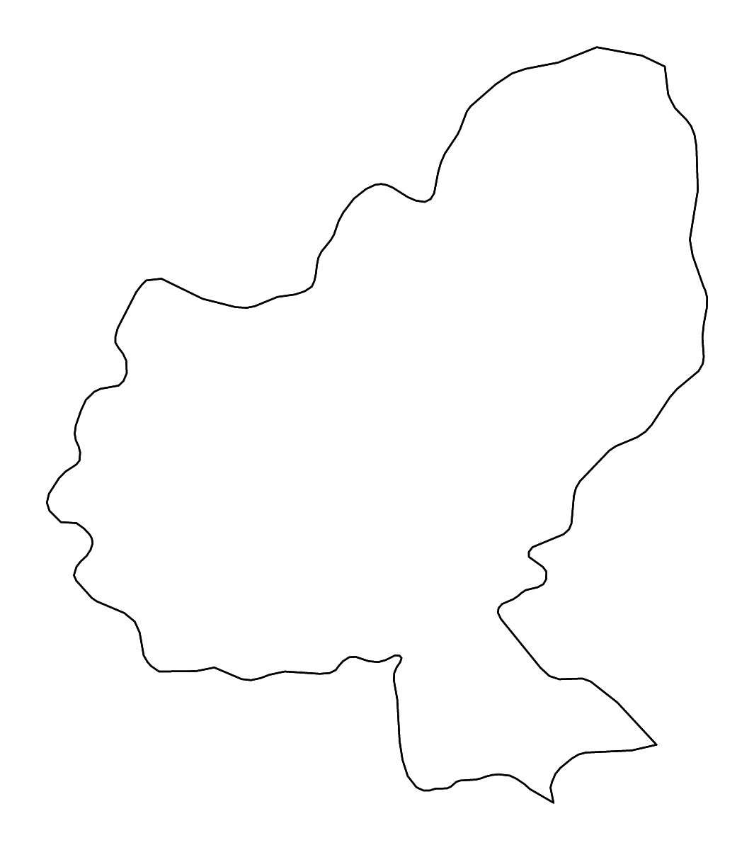 Carte de contour de Mureș, Romania avec rivières.