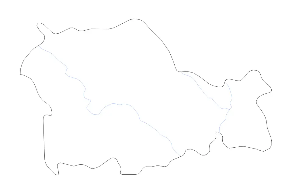 Carte de Neamț, Romania de type contour et rivières pour Europe, montrant contour et rivières avec des limites nettes.