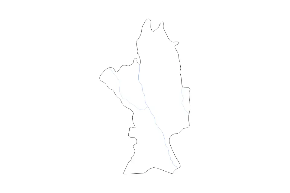 Mapa de Olt, Romania de tipo contorno y ríos para Europa, con contorno y ríos con límites limpios.