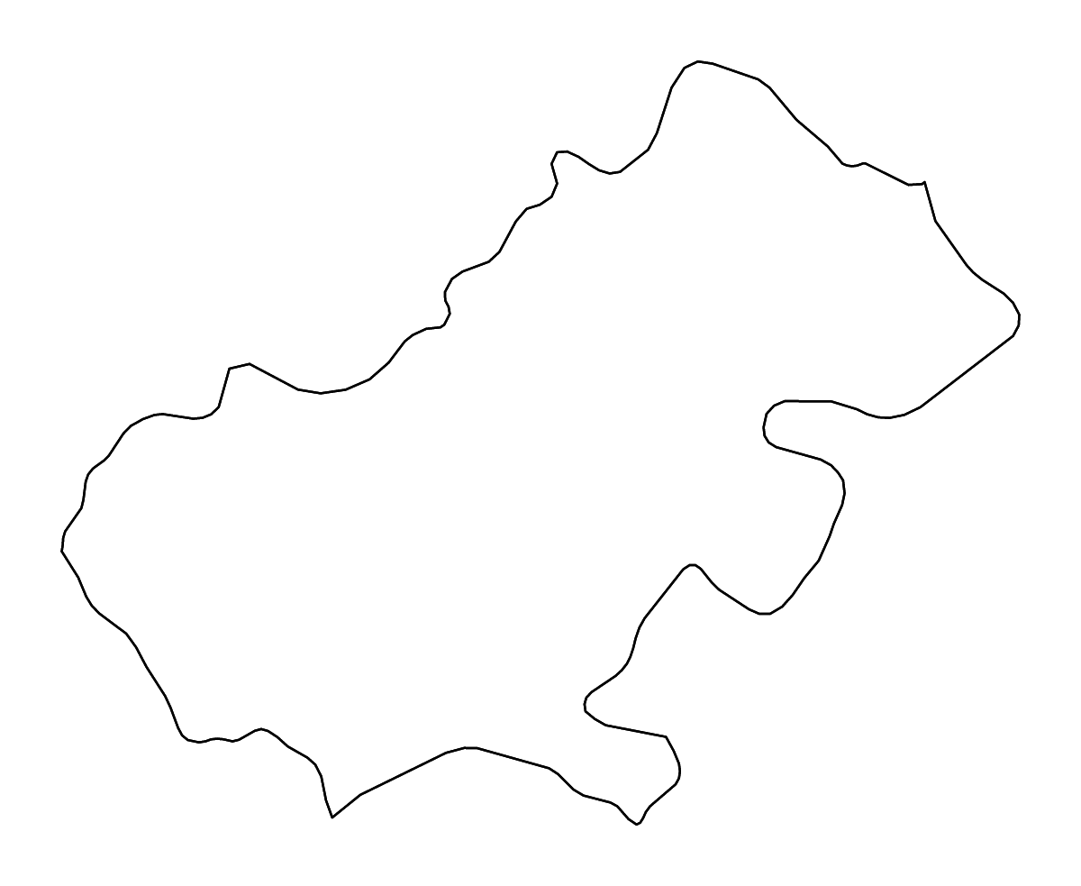 Outline map of Satu Mare County, Romania with rivers.