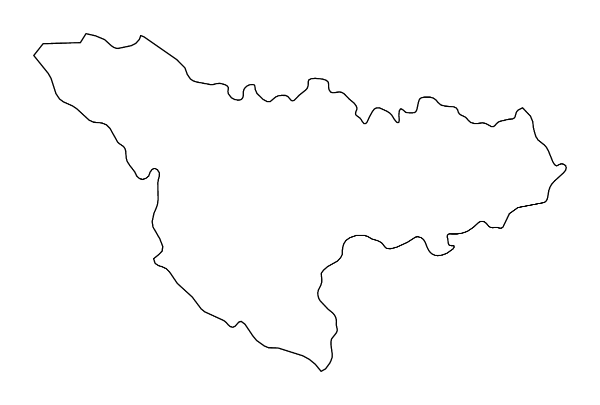 Mapa de contorno de Timiș, Romania con ríos.
