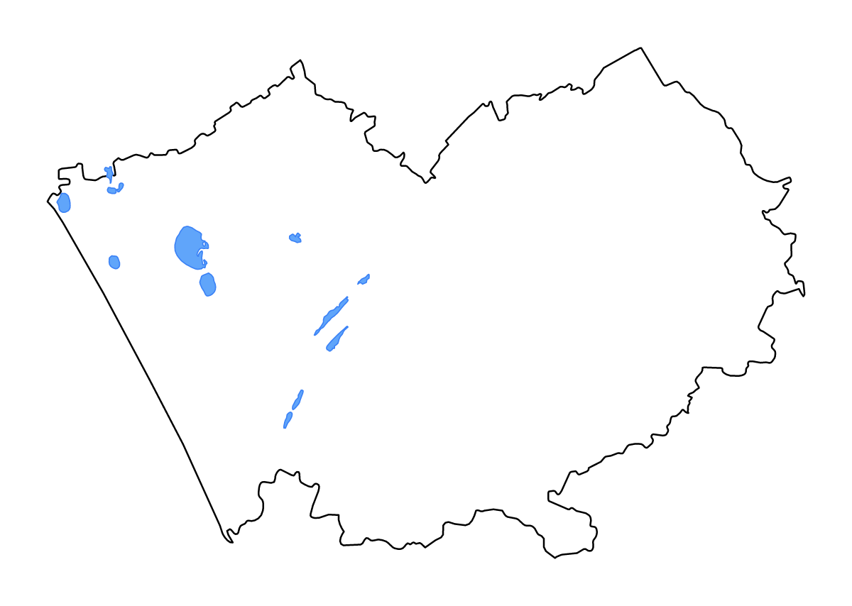 Mapa de contorno de Altai Republic (territorio), Russian Federation con lagos y ríos.
