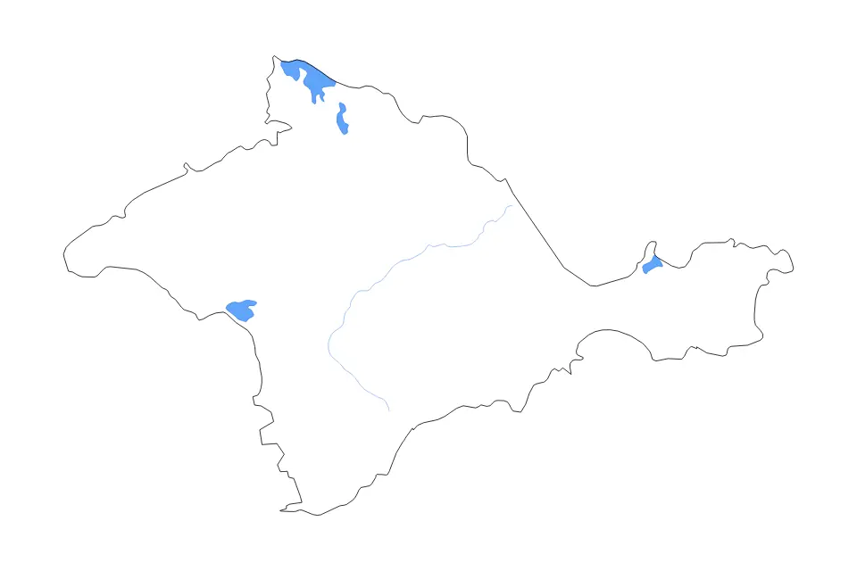 Autonomous Republic of Crimea outline map preview
