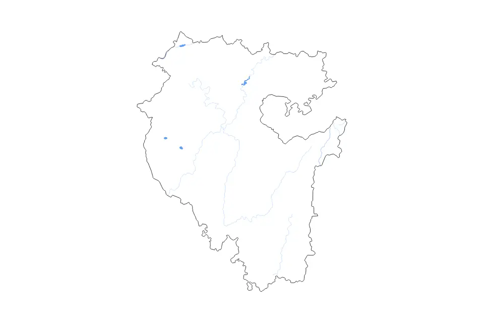 Bashkortostan outline map preview