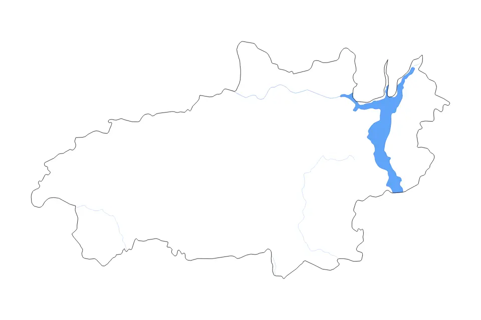 Carte de Ivanovo, Russian Federation de type contour, lacs et rivières pour Europe, montrant contour, lacs et rivières avec des éléments hydrographiques comme Gor’kovskoye Vodokhranilishche.