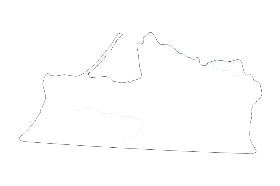 Aperçu de la carte de contour de Kaliningrad