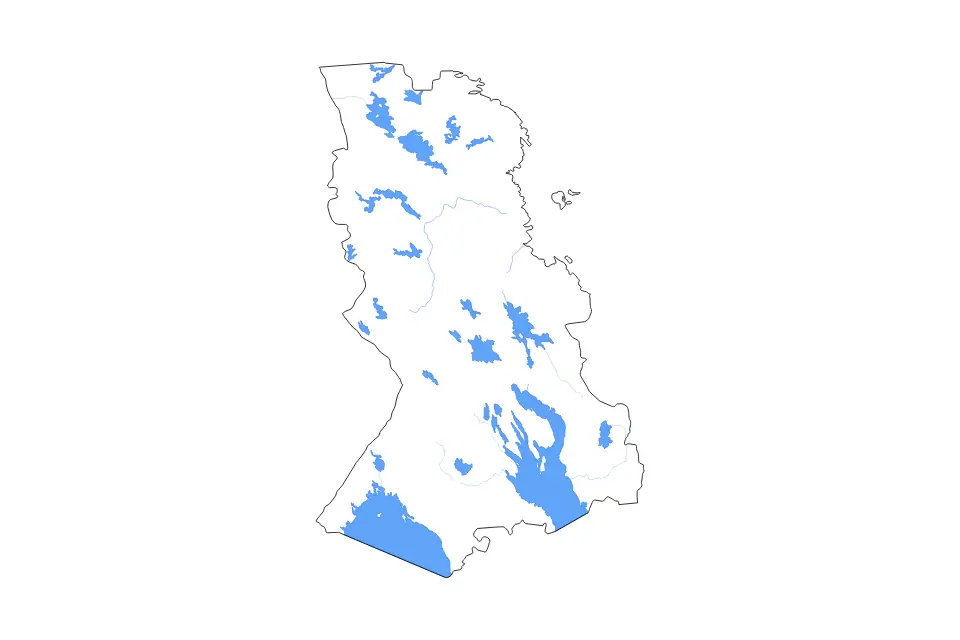 Aperçu de la carte de contour de Karelia