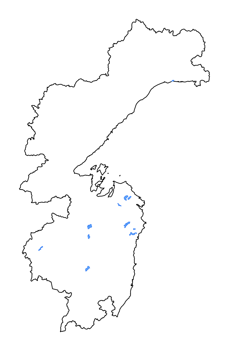 Carte de contour de Khabarovsk Krai, Russian Federation avec lacs et rivières.