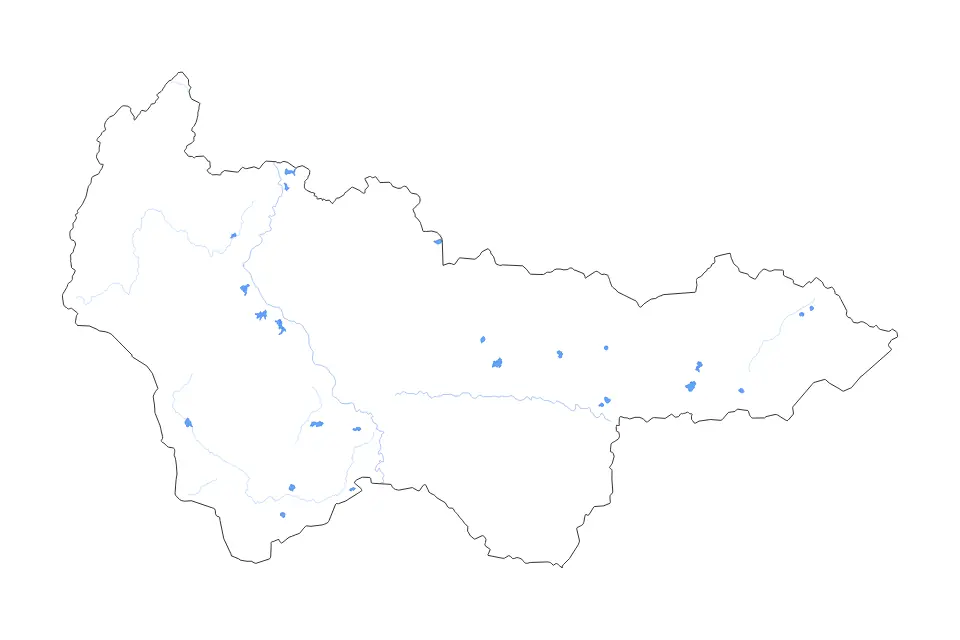 Aperçu de la carte de contour de Khanty-Mansi Autonomous Okrug