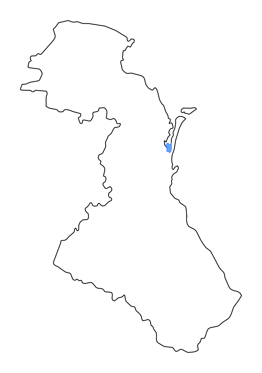 Carte de contour de Republic of Dagestan, Russian Federation avec lacs et rivières.