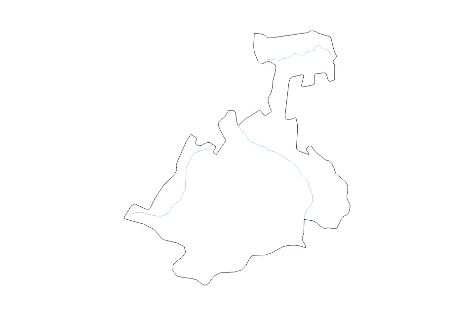 Mapa de Republic of North Ossetia-Alania, Russian Federation de tipo contorno y ríos para Europa, con contorno y ríos con límites limpios.