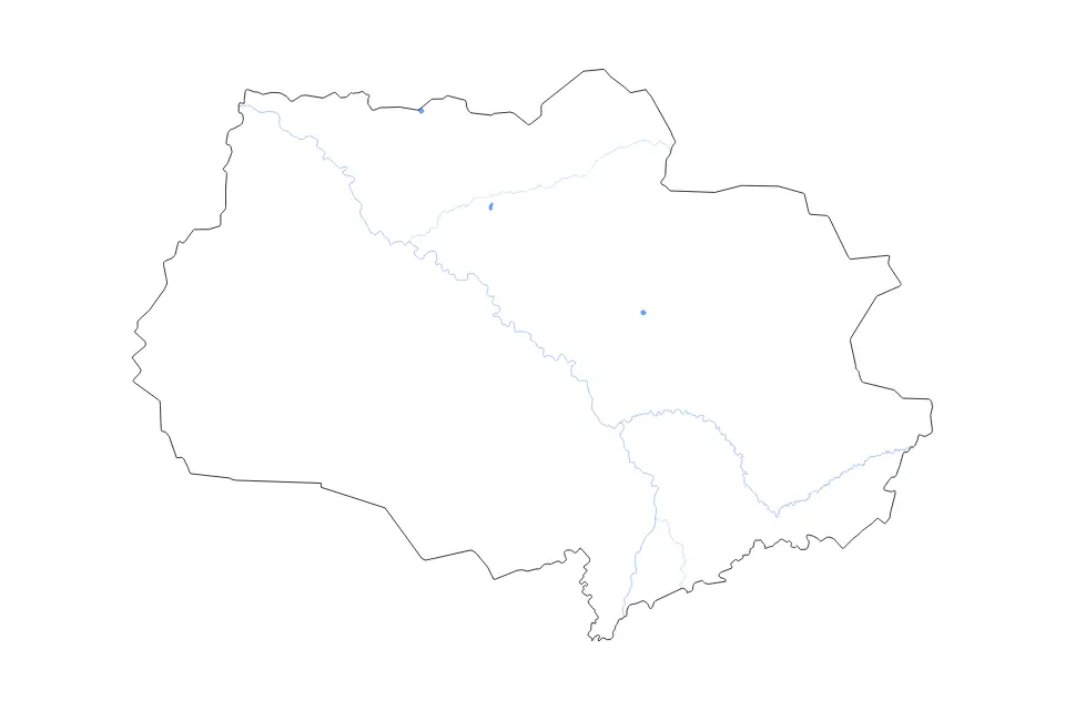 Carte de Tomsk, Russian Federation de type contour, lacs et rivières pour Europe, montrant contour, lacs et rivières avec des éléments hydrographiques comme Ozero Pol’to Tret’ye, Ozero Imemtor et Ozero Vargato.