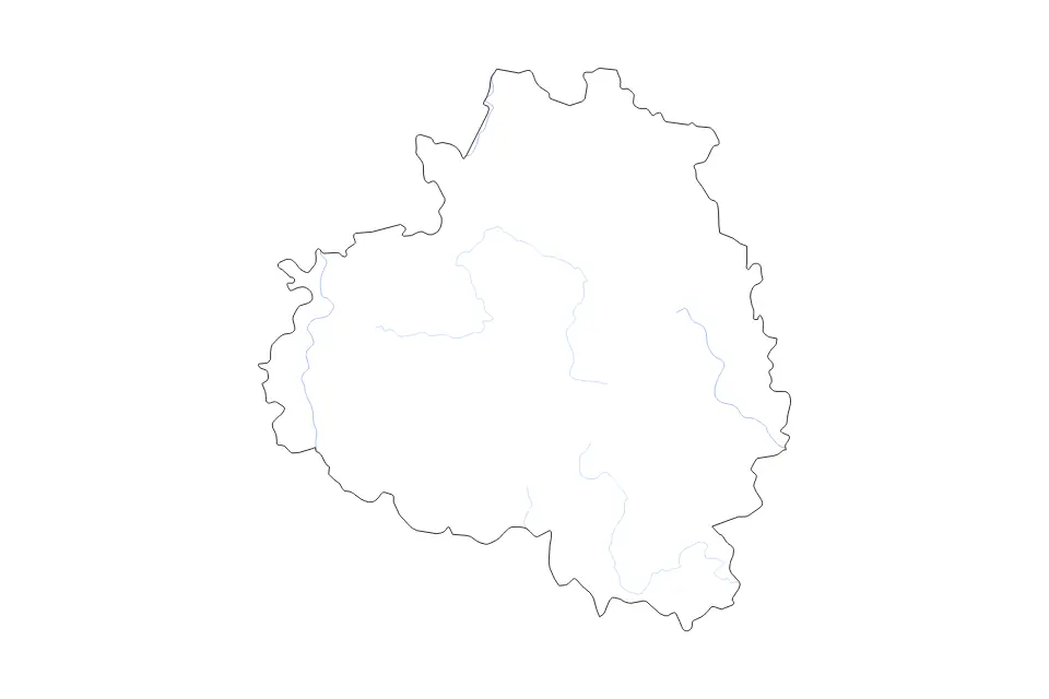 Carte de Tula, Russian Federation de type contour et rivières pour Europe, montrant contour et rivières avec des limites nettes.