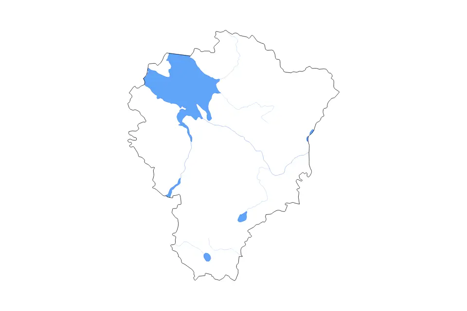 Carte de Yaroslavl, Russian Federation de type contour, lacs et rivières pour Europe, montrant contour, lacs et rivières avec des éléments hydrographiques comme Ozero Pleshcheyevo, Rybinskoye Vodokhranilishche et Uglichskoye Vodokhranilishche.