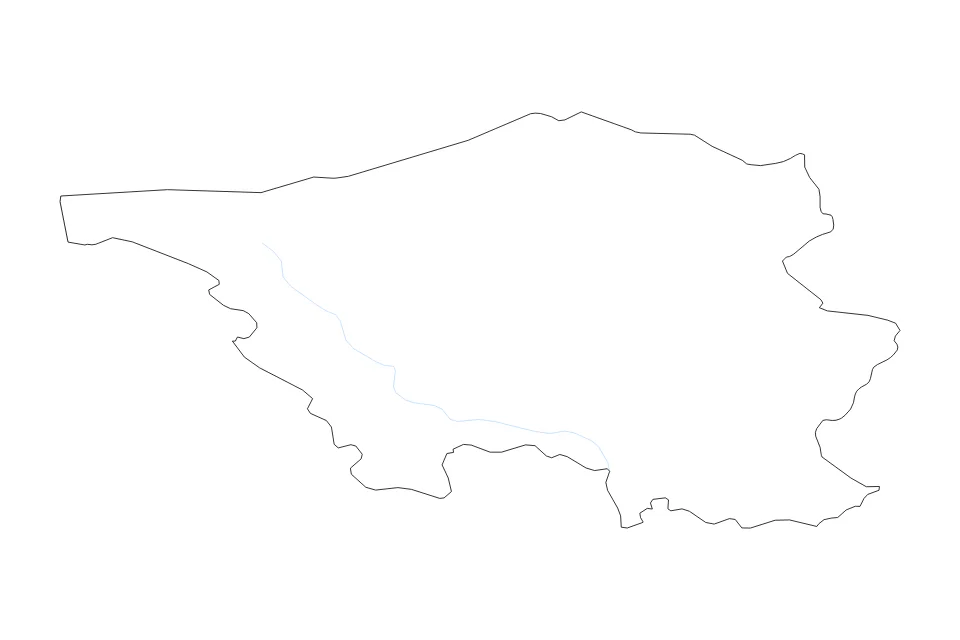 Aperçu de la carte de contour de Saarland