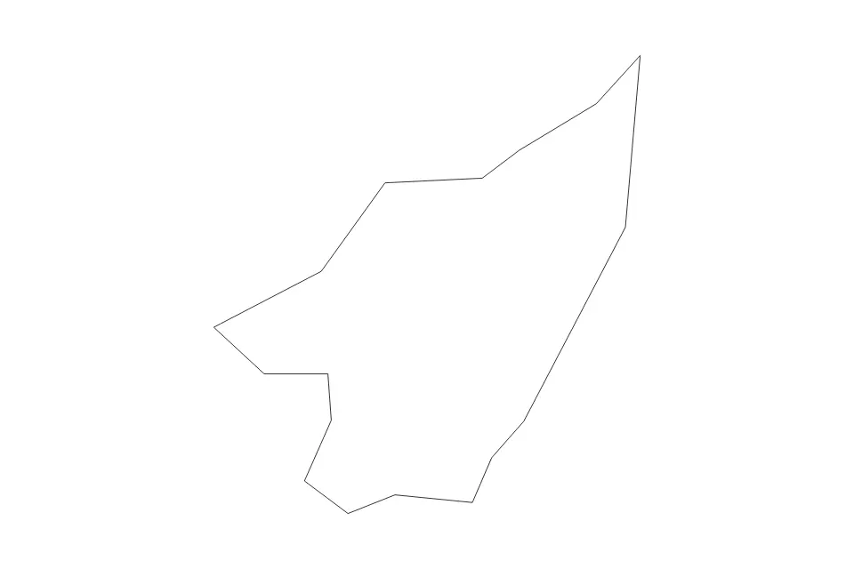 Mapa de Faetano, San Marino de tipo contorno para Europa, con contorno con límites limpios.